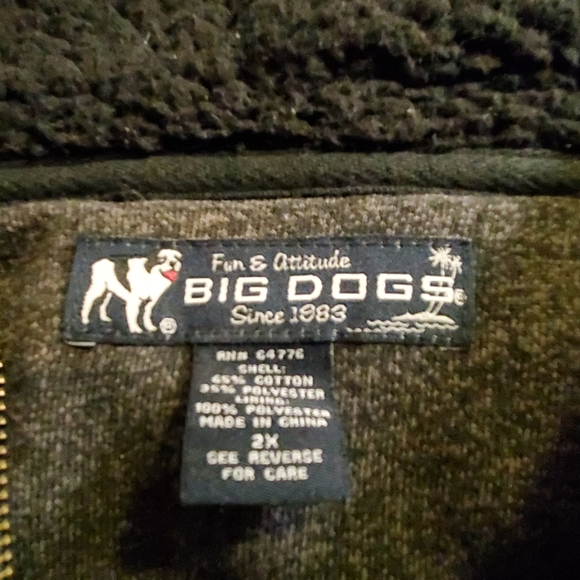 Big Dogs Zip Jacket XXL - Picture 2 of 2